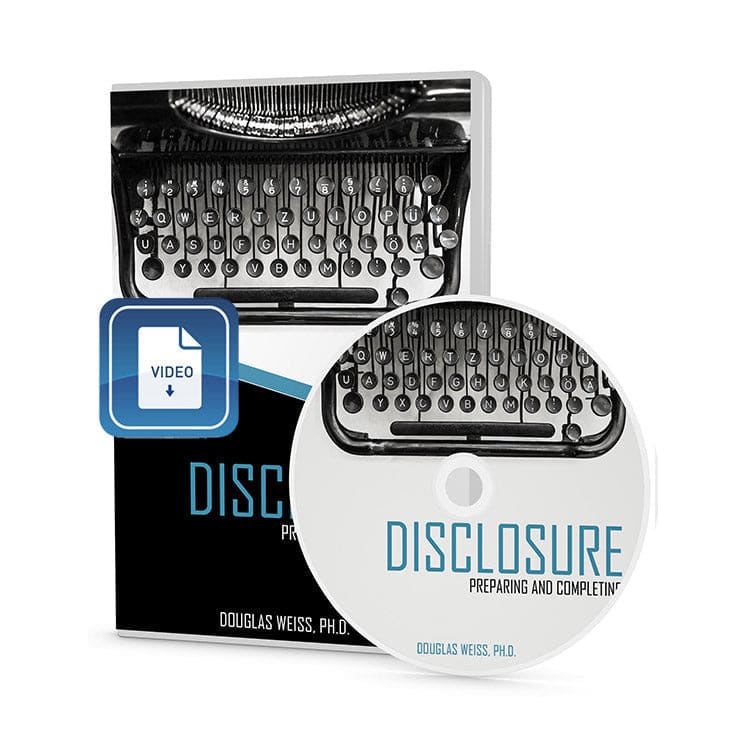 Disclosure: Preparing and Completing Video Download - Video 